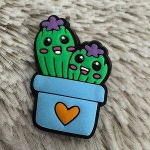 Smiley Cactus Shoe Charm 5/$20